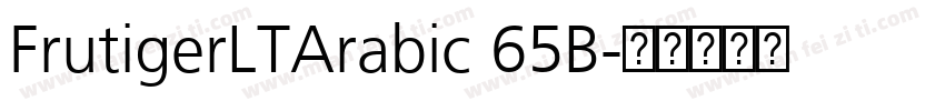 FrutigerLTArabic 65B字体转换